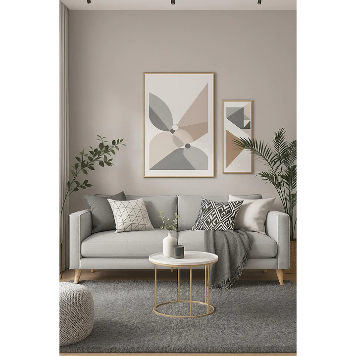 Alfombra Bajada De Cama Timmy Peluda Color Gris 55x145 5