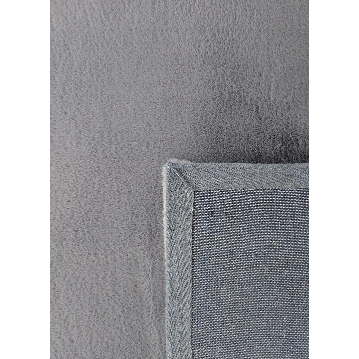 Alfombra Bajada De Cama Timmy Peluda Color Gris 55x145 10