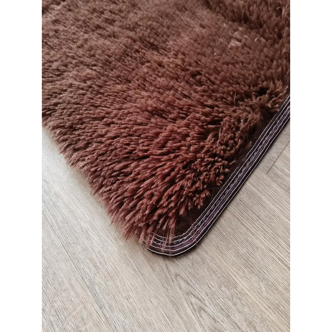 Alfombra Bajada De Cama Clems Shaggy 60x150 Café 6