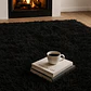 Alfombra Peluda Shaggy Negro 200x220 Clems - Miniatura 4