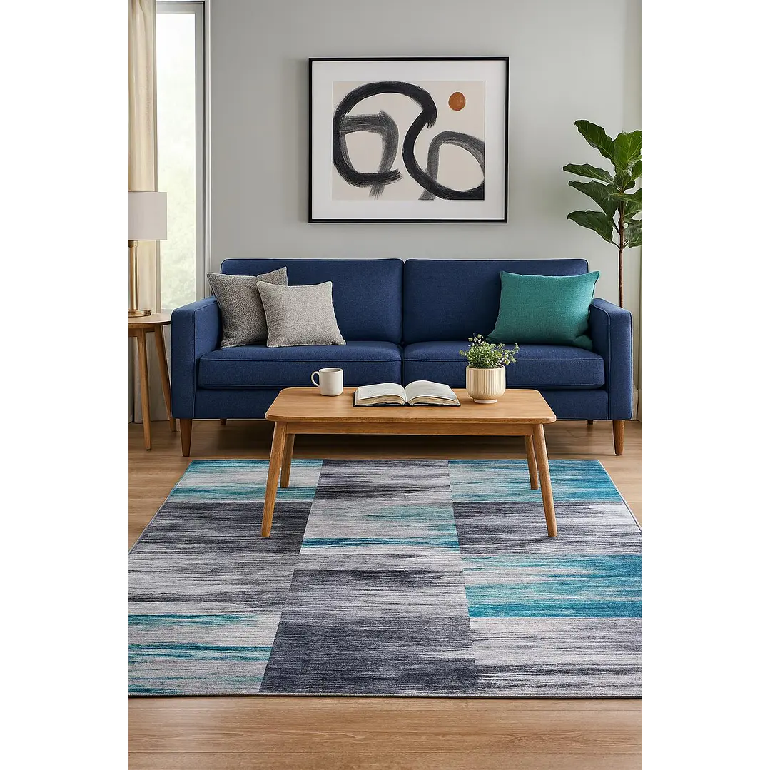 Alfombra Clems Para Living 200x220 Diseño Georgia 1