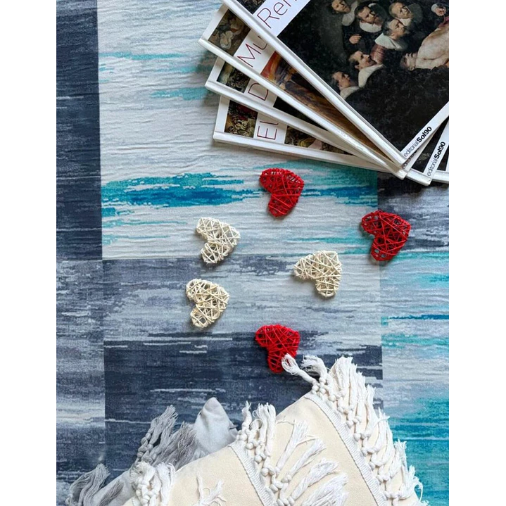 Alfombra Clems Para Living 200x220 Diseño Georgia 7