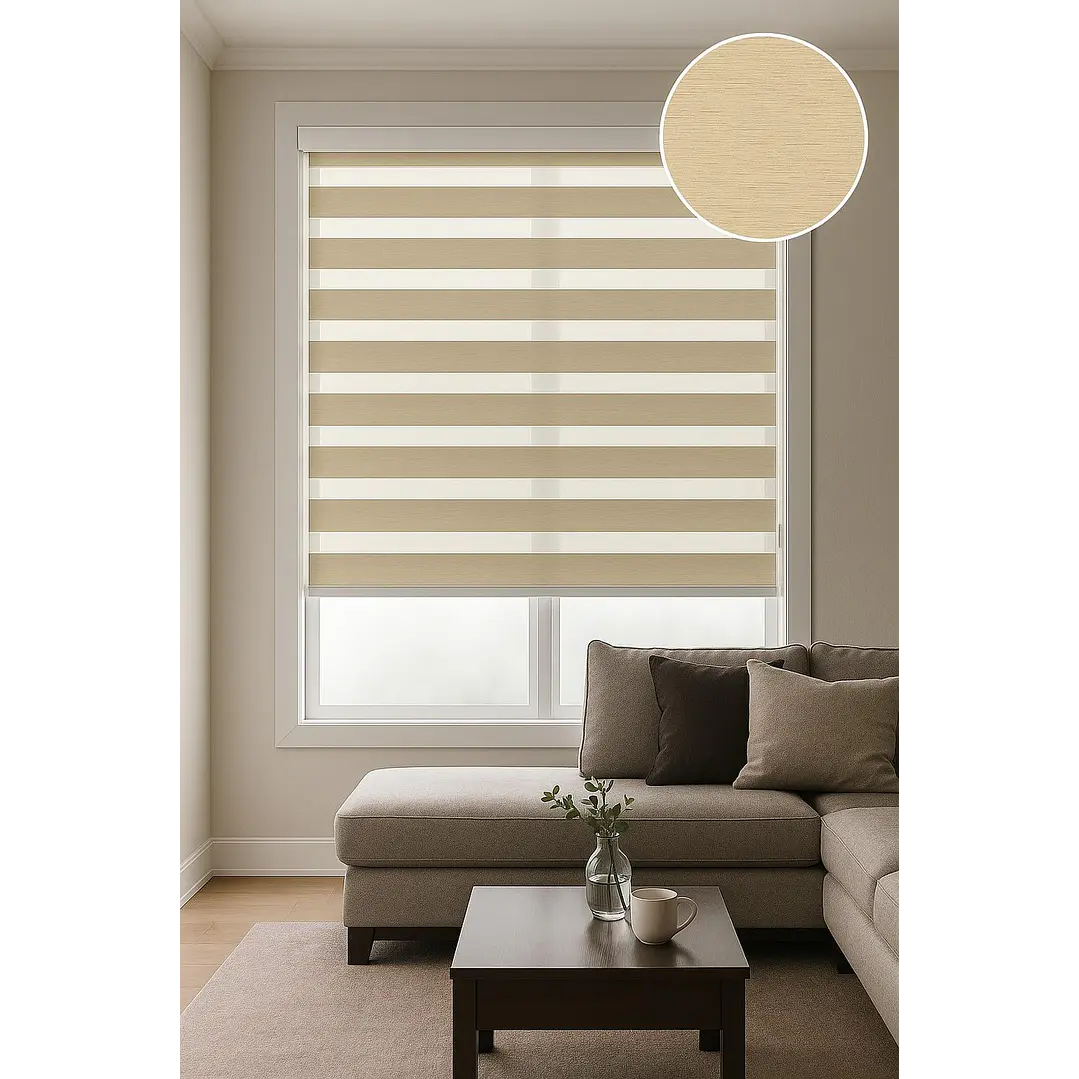 Cortina Roller Duo Zebra Color Lino  3