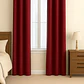 Cortinas Blackout Tela Delgada 140x225 – Pack 2 paños Rojo - Miniatura 1