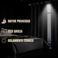 Cortina Blackout Tela Tipo Lino Gruesa 140x225 – 1 Paño Negro - Miniatura 7