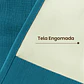 Cortina Blackout Tela Tipo Lino Gruesa 140x225 – Pack  2 Paños Turquesa - Miniatura 4