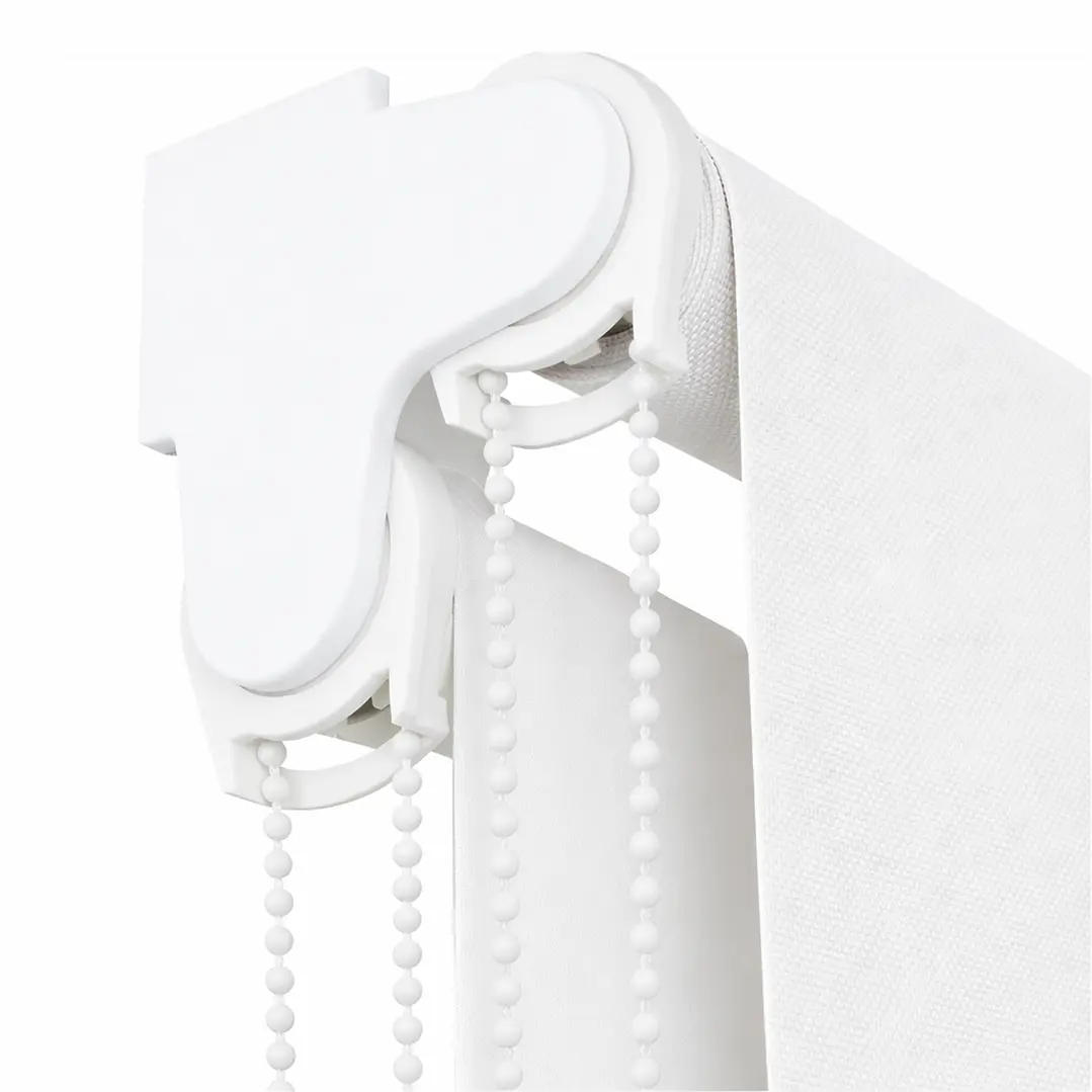 Cortina Roller Doble Blackout / Sunscreen Color Blanco 3