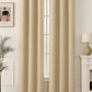 Cortina Blackout Tela Tipo Lino Gruesa 140x225 – Pack  2 Paños Beige - Miniatura 1