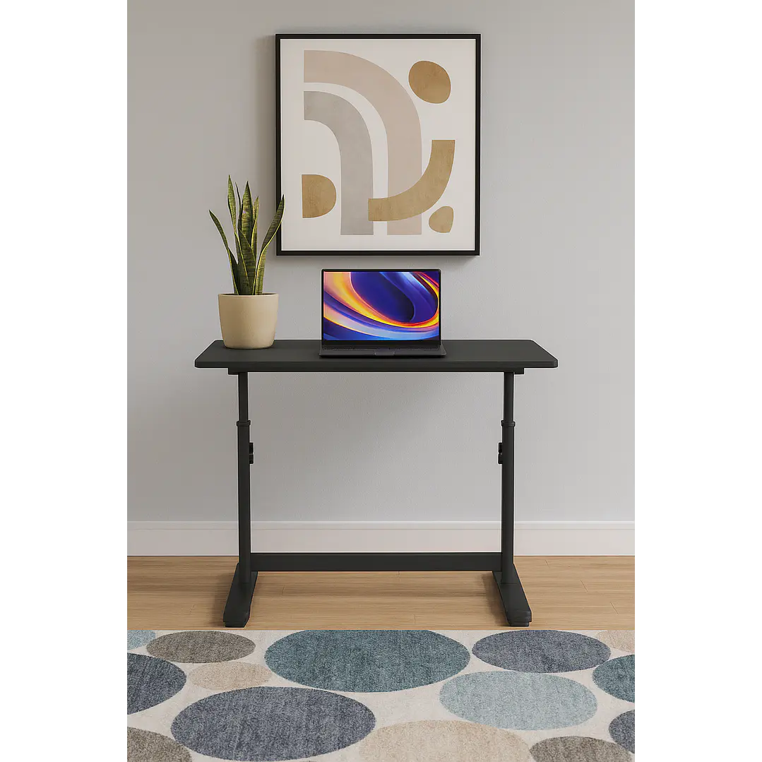 Escritorio Funcional Altura Ajustable 80x60x63-86cm Negro 2