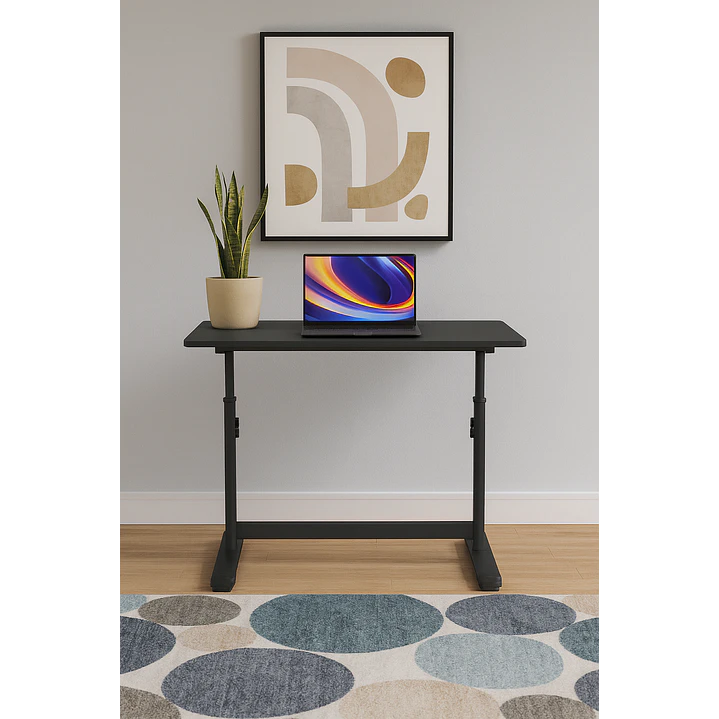 Escritorio Funcional Altura Ajustable 80x60x63-86cm Negro 2