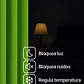 Pack 2 Cortina de Tela Delgada 100% Blackout Verde - Miniatura 6