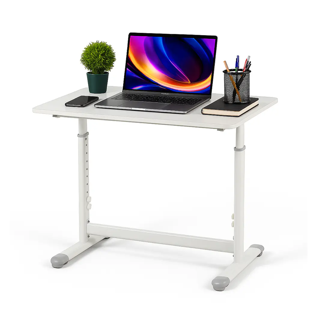 Escritorio Funcional Altura Ajustable 120x60x63-86cm Blanco 3
