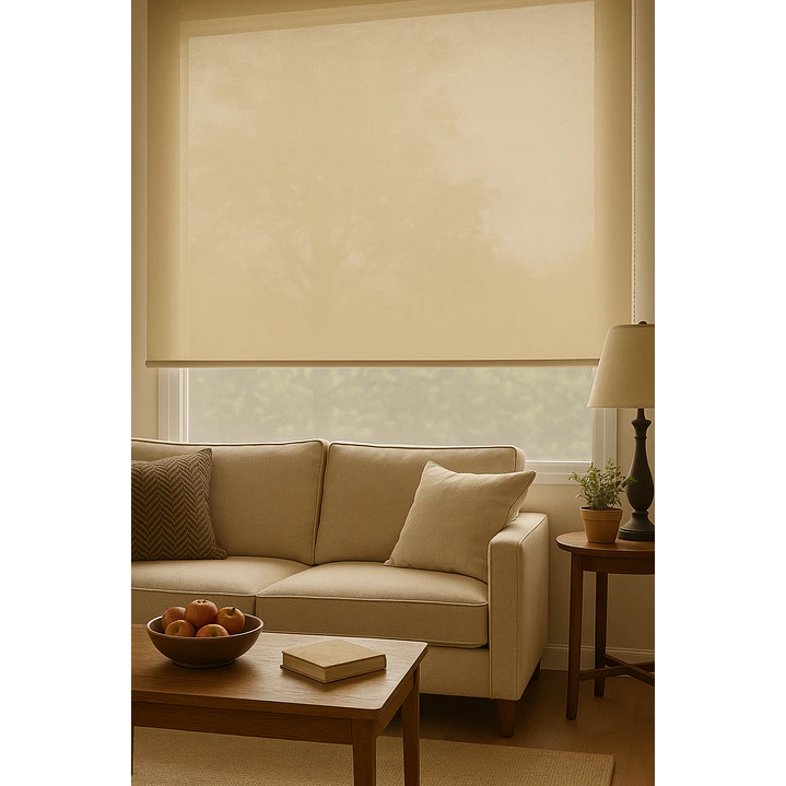 Cortina Roller Sunscreen 5% Filtro Solar Color Crudo 10