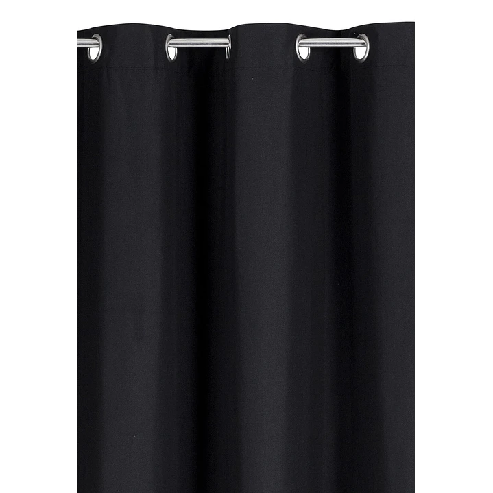 Pack 2 Cortina de Tela Delgada 100% Blackout Negro 7