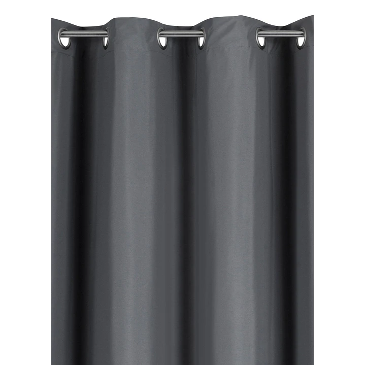 Pack 2 Cortina de Tela Delgada 100% Blackout Gris 7