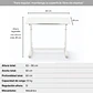 Escritorio Funcional Altura Ajustable 80x60x63-86cm Blanco - Miniatura 3