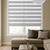 Cortina Roller Duo Zebra Color Gris