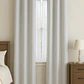 Cortina Blackout 100% Engomada Termica Tela Ligera 140x225 - Microfibra Premium - 1 Paño Blanco - Miniatura 2