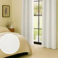 Cortina Blackout 100% Engomada Termica Tela Ligera 140x225 - Microfibra Premium - 1 Paño Blanco - Miniatura 4