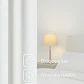 Cortina Blackout 100% Engomada Termica Tela Ligera 140x225 - Microfibra Premium - 1 Paño Blanco - Miniatura 6