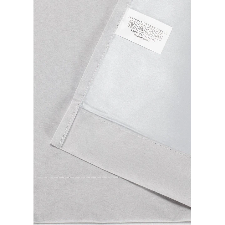 Cortina Blackout 100% Engomada Termica Tela Ligera 140x225 - Microfibra Premium - 1 Paño Blanco 8