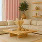 Cortina Blackout 100% Engomada Termica Tela Ligera 140x225 - Microfibra Premium - 2 Paños Rosa - Miniatura 2