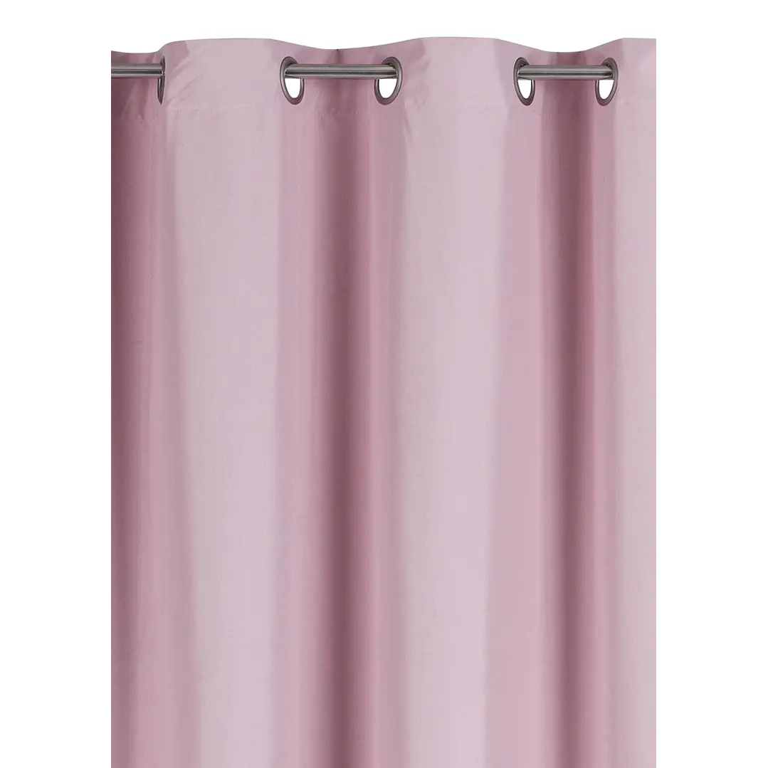 Cortina Blackout 100% Engomada Termica Tela Ligera 140x225 - Microfibra Premium - 2 Paños Rosa 7