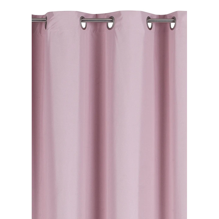 Cortina Blackout 100% Engomada Termica Tela Ligera 140x225 - Microfibra Premium - 2 Paños Rosa 7