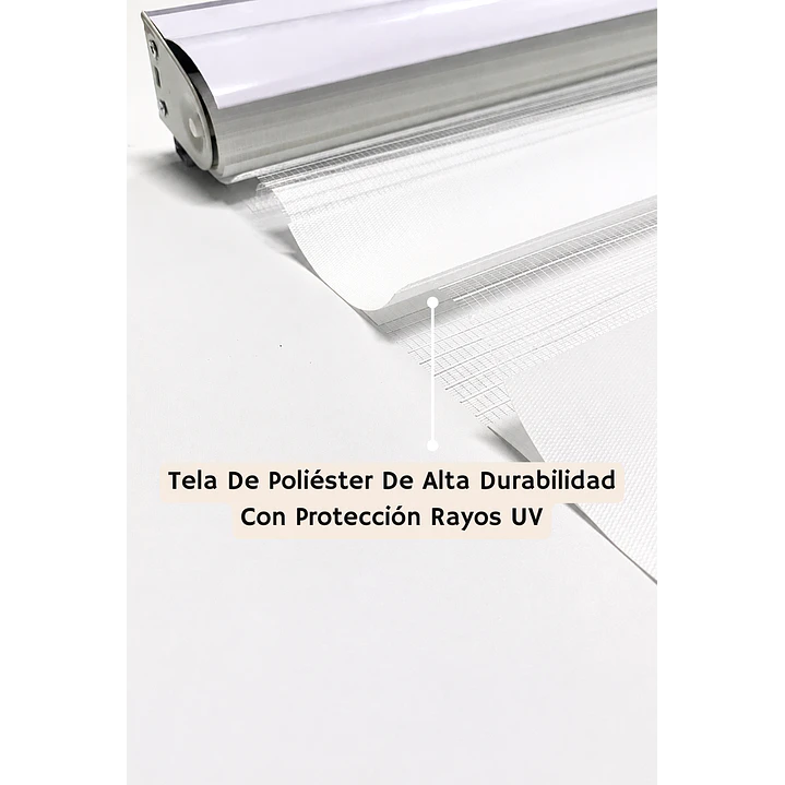 Cortina Roller Duo Zebra Color Perla 4