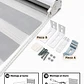 Cortina Roller Duo Zebra Color Gris - Miniatura 3