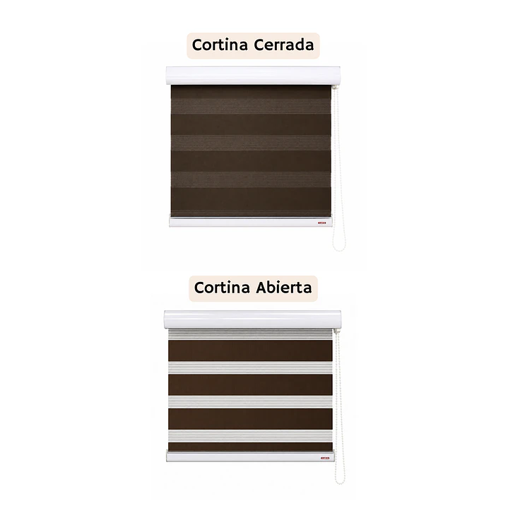Cortina Roller Duo Zebra Color Cafe 2