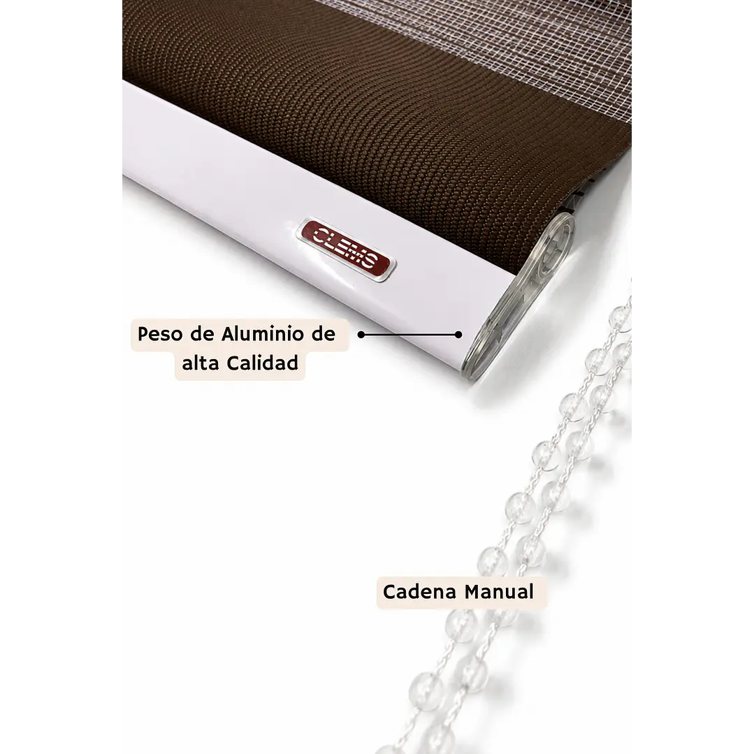Cortina Roller Duo Zebra Color Cafe 5