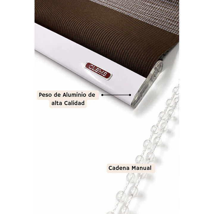 Cortina Roller Duo Zebra Color Cafe 5