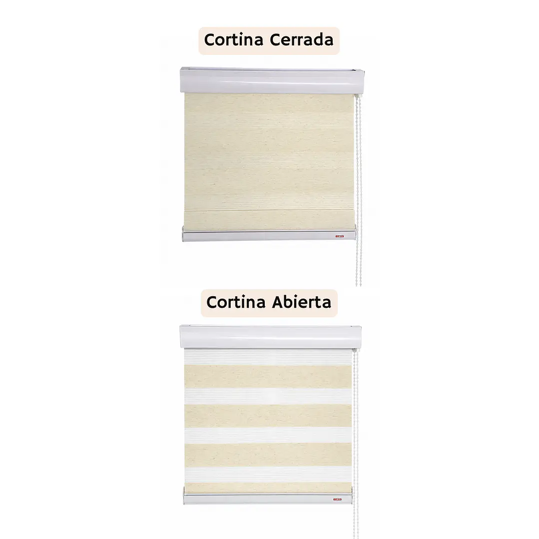 Cortina Roller Duo Zebra Color Lino  2