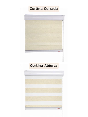Cortina Roller Duo Zebra Color Lino 
