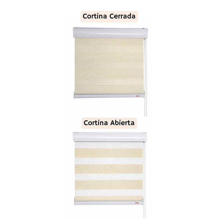 Cortina Roller Duo Zebra Color Lino  2