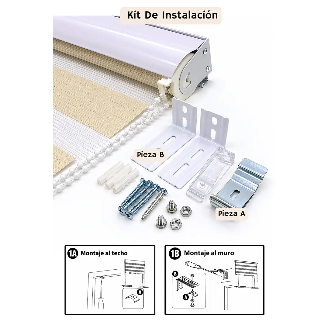 Cortina Roller Duo Zebra Color Lino  3