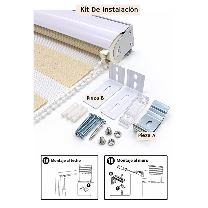 Cortina Roller Duo Zebra Color Lino  3