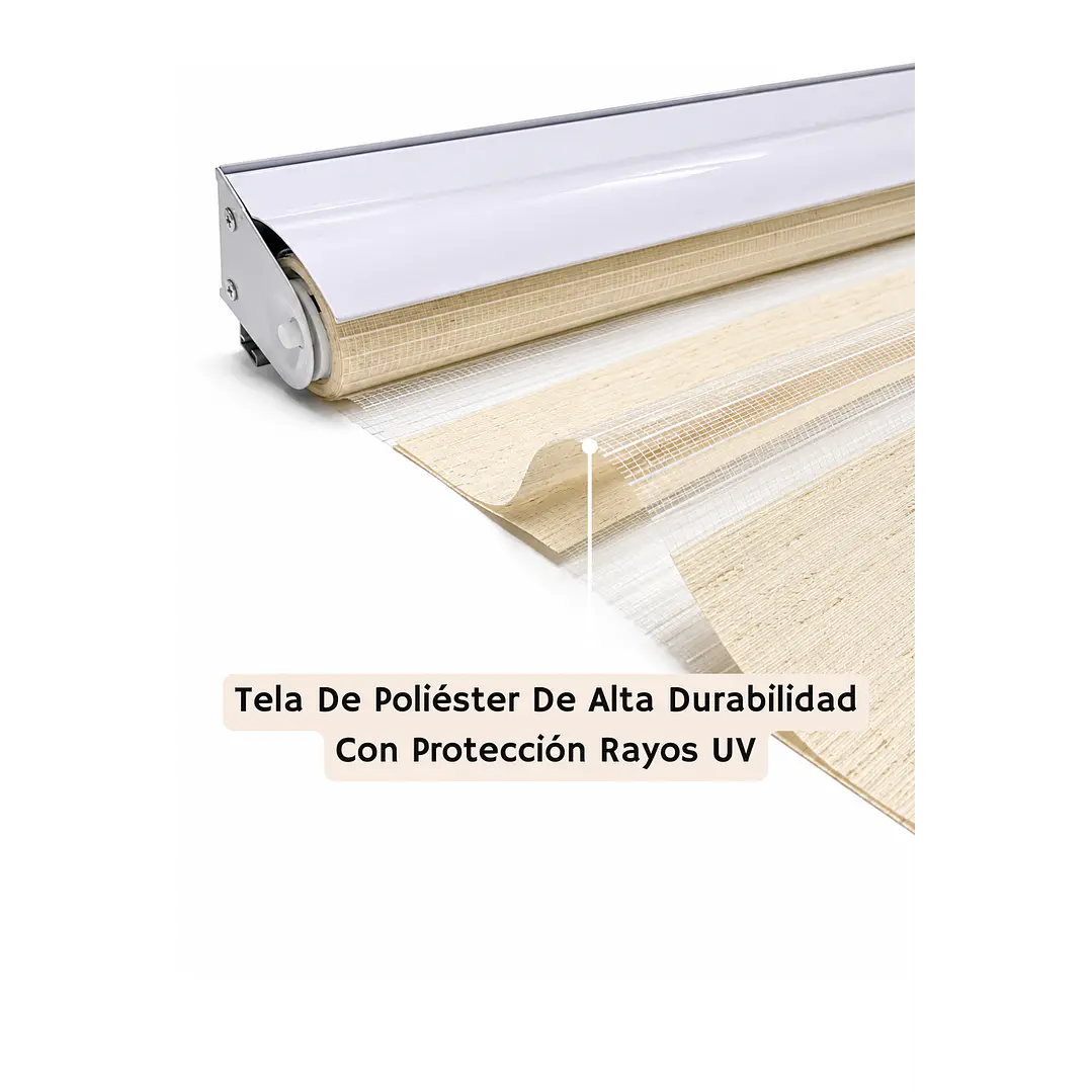 Cortina Roller Duo Zebra Color Lino  4