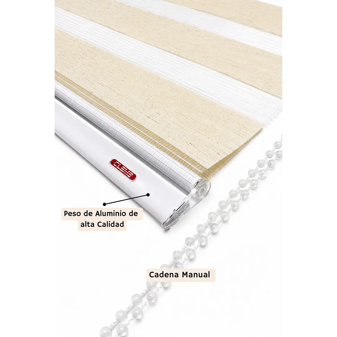 Cortina Roller Duo Zebra Color Lino  5
