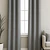 Cortina Blackout Tela Tipo Lino Gruesa 140x220 – Pack  2 Paños Gris Claro
