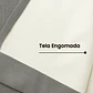 Cortina Blackout Tela Tipo Lino Gruesa 140x220 – Pack  2 Paños Gris Claro - Miniatura 4