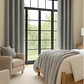 Cortina Blackout Tela Tipo Lino Gruesa 140x220 – Pack  2 Paños Gris Claro - Miniatura 5