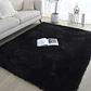 Alfombra Peluda Shaggy Negro 200x220 Clems - Miniatura 2