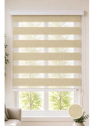Cortina Roller Duo Zebra Color Lino 