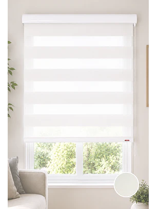 Cortina Roller Duo Zebra Color Perla