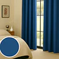 Cortina Blackout 100% Engomada Termica Tela Ligera 140x225 - Microfibra Premium - 2 Paños Azul - Miniatura 4