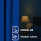 Cortina Blackout 100% Engomada Termica Tela Ligera 140x225 - Microfibra Premium - 2 Paños Azul - Miniatura 6