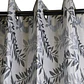 Cortina Blackout 100% Engomada Termica Tela Ligera 140x225 - Microfibra Premium - 2 Paños Hoja Gris - Miniatura 3