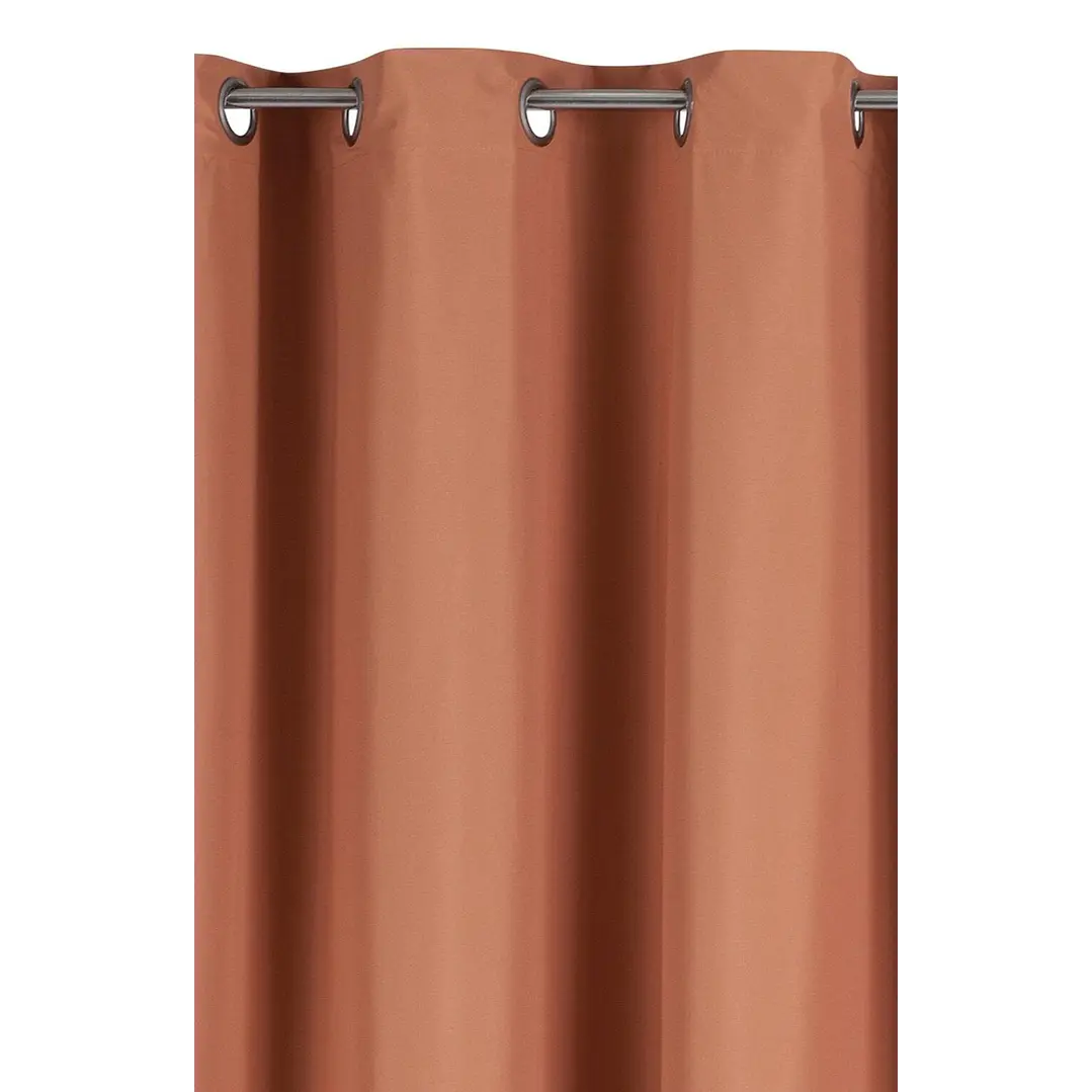 Cortina Blackout 100% Engomada Termica Tela Ligera 140x225 - Microfibra Premium - 2 Paños Naranjo 7